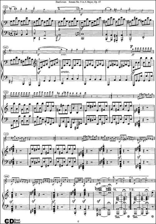 Violin-Sonata-No.9-in-A-Major-Op.47-小提琴+钢琴伴奏-提琴谱