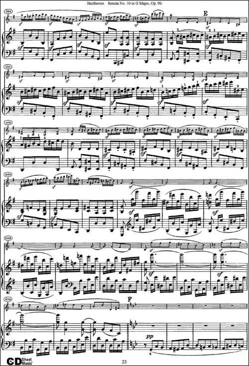Violin-Sonata-No.10-in-G-Major-Op.96-小提琴+钢琴伴奏-提琴谱