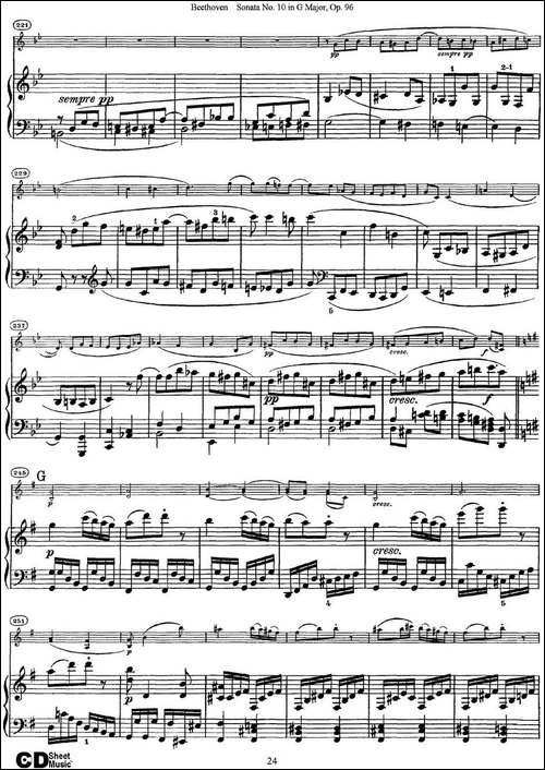 Violin-Sonata-No.10-in-G-Major-Op.96-小提琴+钢琴伴奏-提琴谱