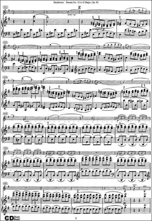 Violin-Sonata-No.10-in-G-Major-Op.96-小提琴+钢琴伴奏-提琴谱