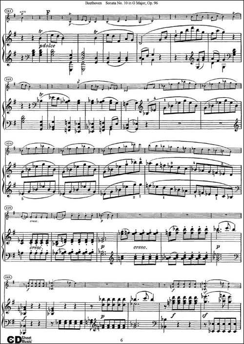 Violin-Sonata-No.10-in-G-Major-Op.96-小提琴+钢琴伴奏-提琴谱