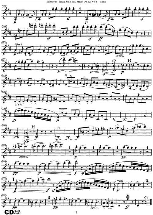 Violin-Sonata-No.1-in-D-Major-Op.12-No.1-提琴谱