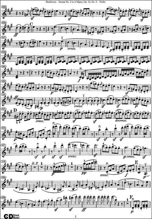 Violin-Sonata-No.2-in-A-Major-Op.12-No.2-提琴谱