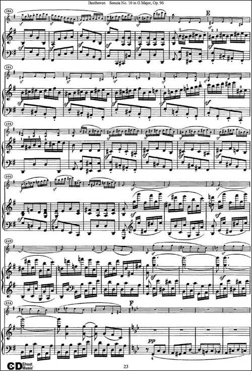 Violin-Sonata-No.10-in-G-Major-Op.96-小提琴+钢琴伴奏-提琴谱