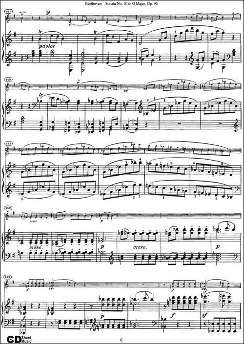 Violin-Sonata-No.10-in-G-Major-Op.96-小提琴+钢琴伴奏-提琴谱