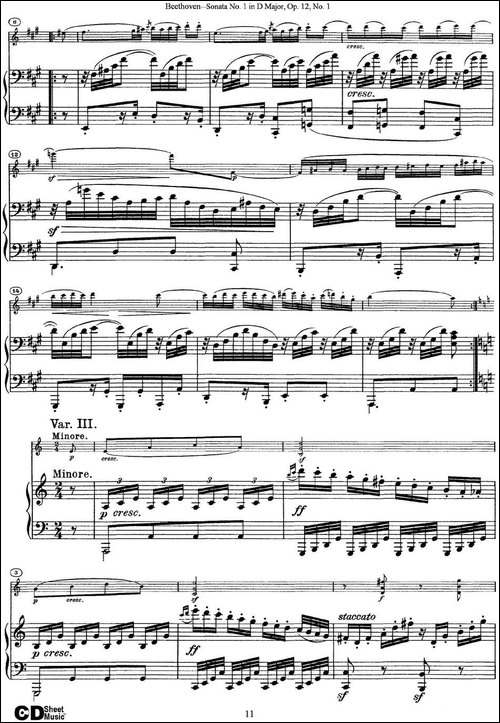 Violin-Sonata-No.1-in-D-Major-Op.12-No.1-小提琴+钢琴伴奏-提琴谱