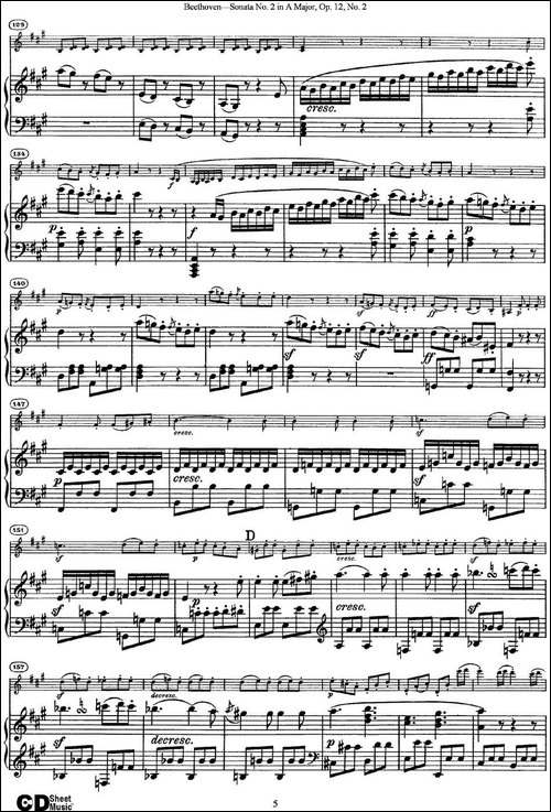 Violin-Sonata-No.2-in-A-Major-Op.12-No.2-小提琴+钢琴伴奏-提琴谱