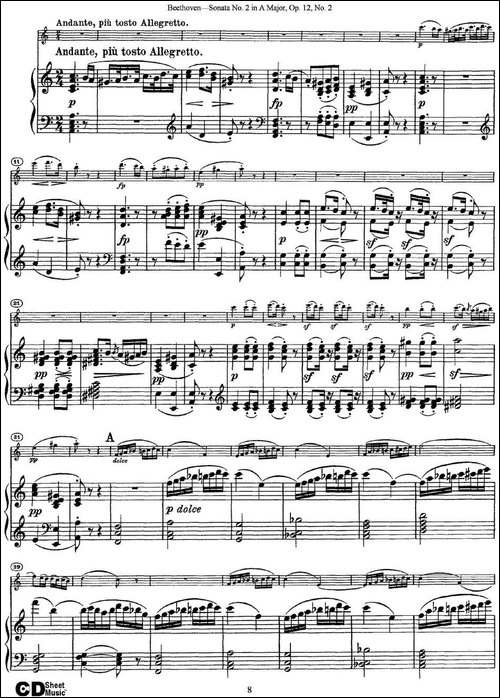Violin-Sonata-No.2-in-A-Major-Op.12-No.2-小提琴+钢琴伴奏-提琴谱