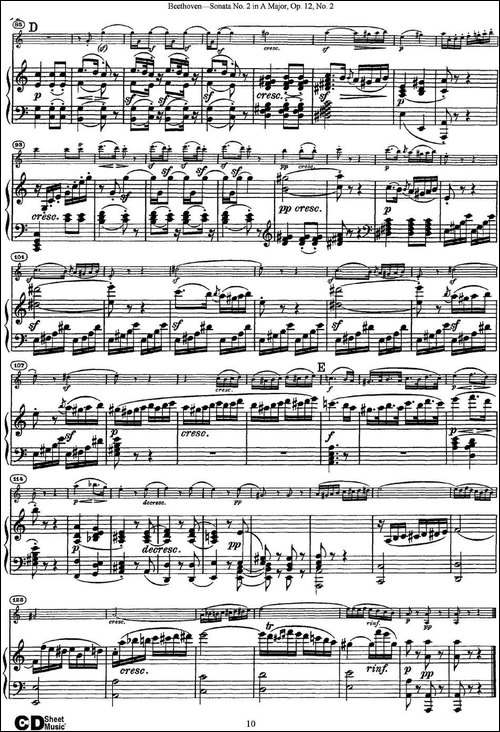 Violin-Sonata-No.2-in-A-Major-Op.12-No.2-小提琴+钢琴伴奏-提琴谱
