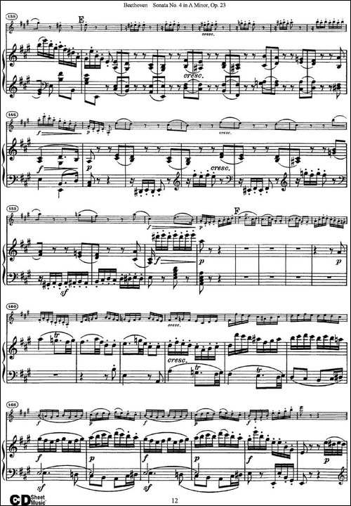 Violin-Sonata-No.4-in-A-Minor-Op.23-小提琴+钢琴伴奏-提琴谱