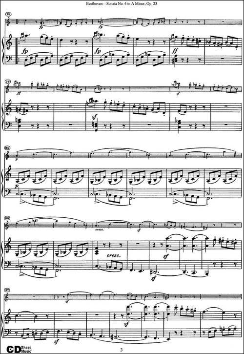Violin-Sonata-No.4-in-A-Minor-Op.23-小提琴+钢琴伴奏-提琴谱