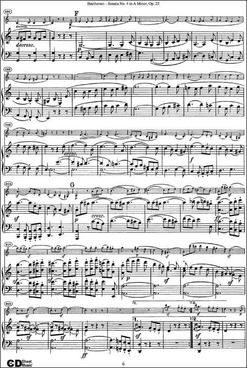 Violin-Sonata-No.4-in-A-Minor-Op.23-小提琴+钢琴伴奏-提琴谱