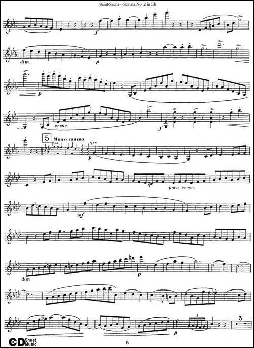 Violin-Sonata-No.2-in-Eb-Major-Op.102-提琴谱