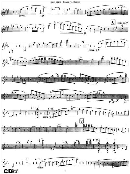 Violin-Sonata-No.2-in-Eb-Major-Op.102-提琴谱
