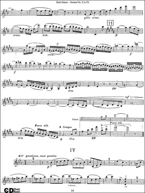 Violin-Sonata-No.2-in-Eb-Major-Op.102-提琴谱