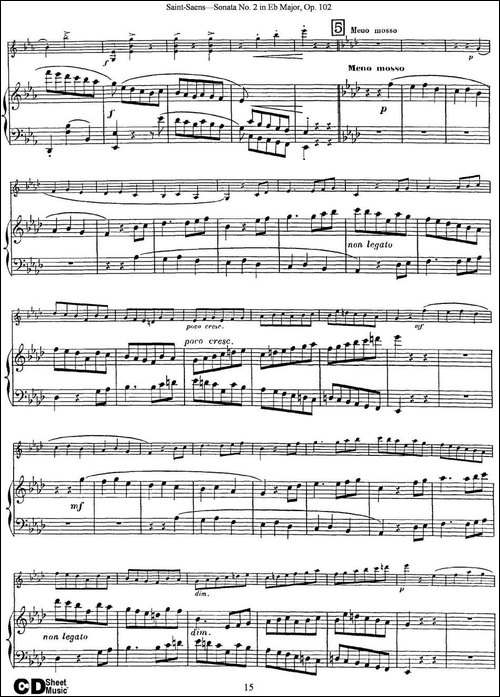 Violin-Sonata-No.2-in-Eb-Major-Op.102-小提琴+钢琴伴奏-提琴谱