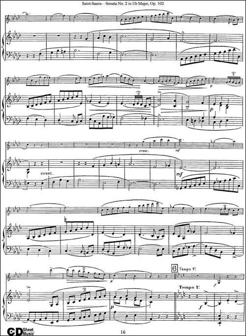 Violin-Sonata-No.2-in-Eb-Major-Op.102-小提琴+钢琴伴奏-提琴谱