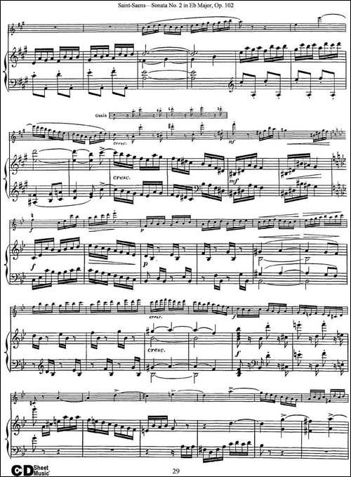 Violin-Sonata-No.2-in-Eb-Major-Op.102-小提琴+钢琴伴奏-提琴谱