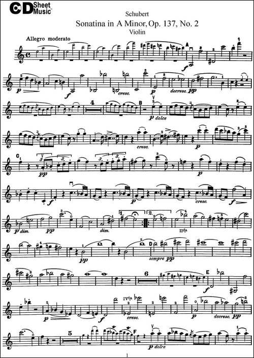 Violin-Sonatina-in-A-minor-Op.137-No.2-提琴谱