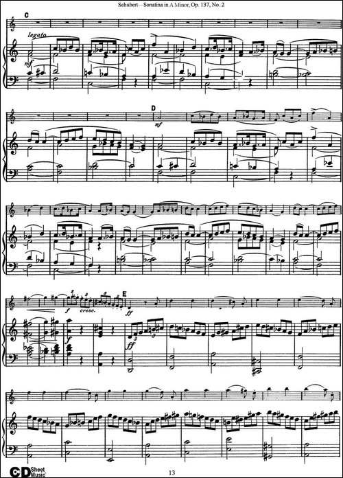 Violin-Sonatina-in-A-minor-Op.137-No.2-小提琴+钢琴伴奏-提琴谱