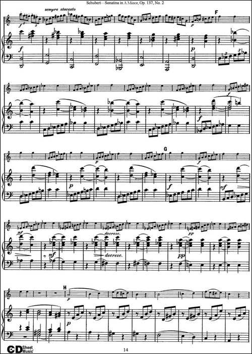 Violin-Sonatina-in-A-minor-Op.137-No.2-小提琴+钢琴伴奏-提琴谱