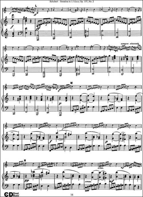 Violin-Sonatina-in-A-minor-Op.137-No.2-小提琴+钢琴伴奏-提琴谱