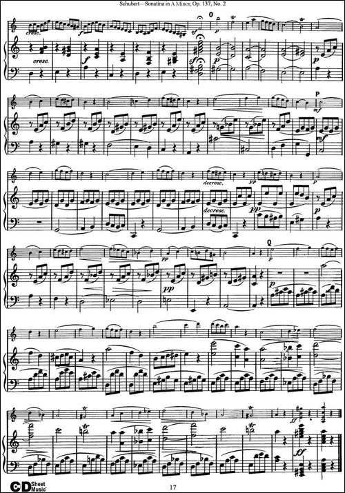 Violin-Sonatina-in-A-minor-Op.137-No.2-小提琴+钢琴伴奏-提琴谱