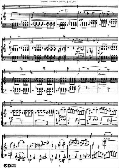 Violin-Sonatina-in-A-minor-Op.137-No.2-小提琴+钢琴伴奏-提琴谱