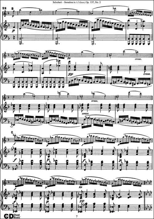 Violin-Sonatina-in-A-minor-Op.137-No.2-小提琴+钢琴伴奏-提琴谱