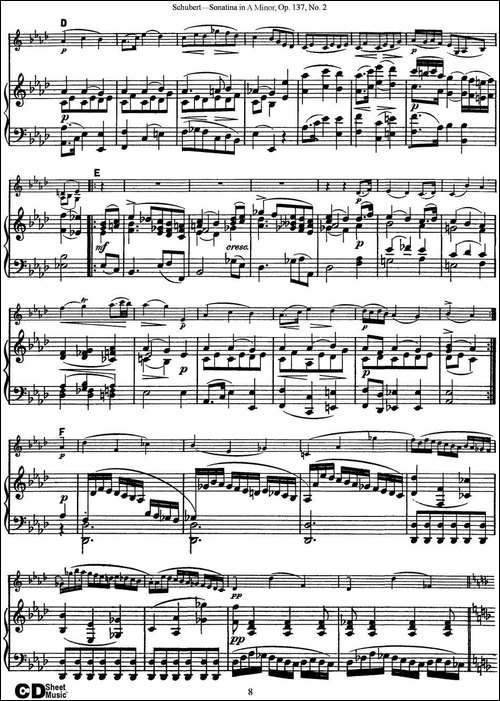 Violin-Sonatina-in-A-minor-Op.137-No.2-小提琴+钢琴伴奏-提琴谱