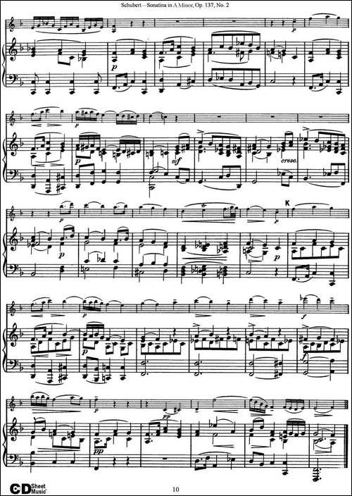 Violin-Sonatina-in-A-minor-Op.137-No.2-小提琴+钢琴伴奏-提琴谱