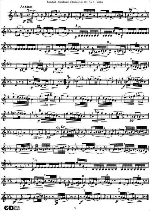 Violin-Sonatina-in-G-minor-Op.137-No.3-提琴谱