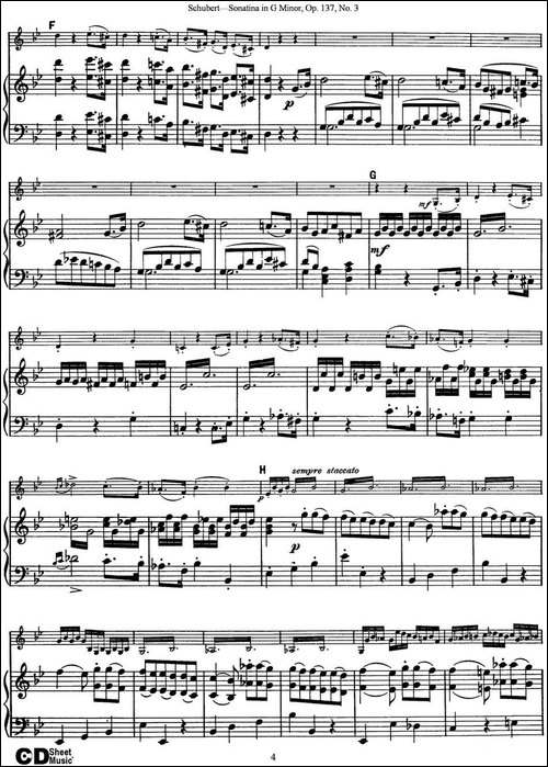 Violin-Sonatina-in-G-minor-Op.137-No.3-小提琴+钢琴伴奏-提琴谱