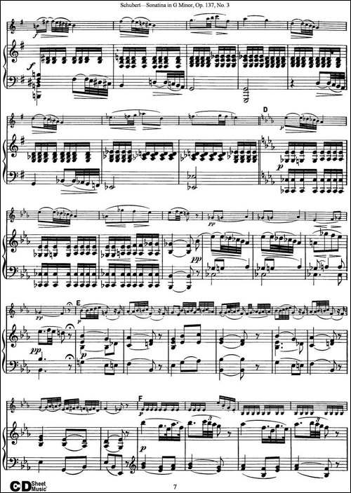 Violin-Sonatina-in-G-minor-Op.137-No.3-小提琴+钢琴伴奏-提琴谱