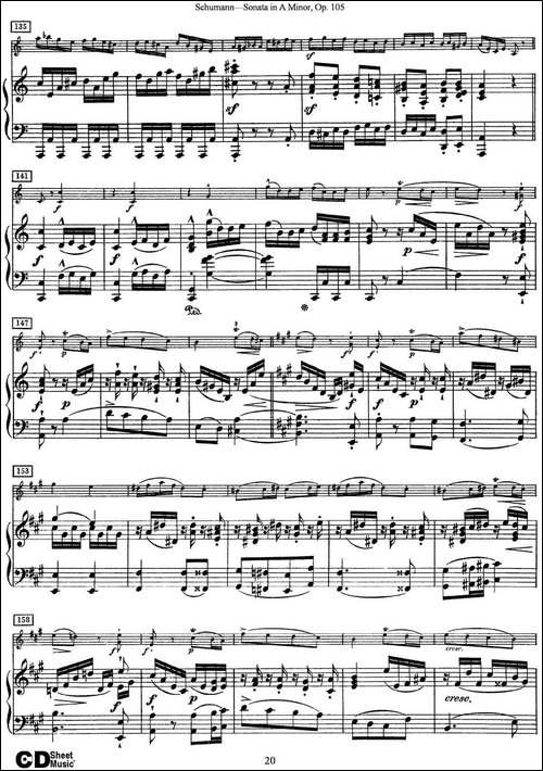 Violin-Sonata-in-A-minor-Op.105-小提琴+钢琴伴奏-提琴谱