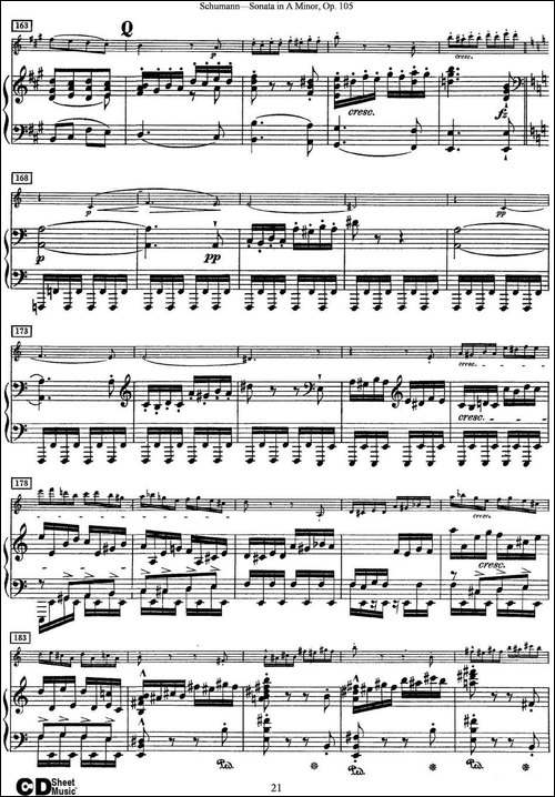 Violin-Sonata-in-A-minor-Op.105-小提琴+钢琴伴奏-提琴谱