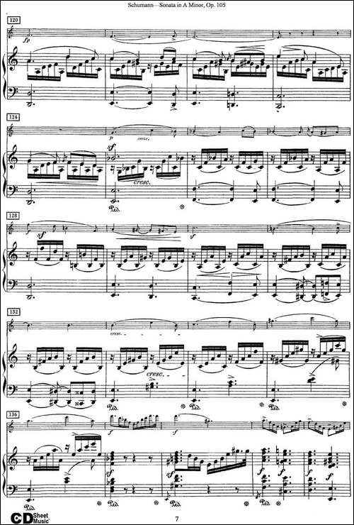 Violin-Sonata-in-A-minor-Op.105-小提琴+钢琴伴奏-提琴谱