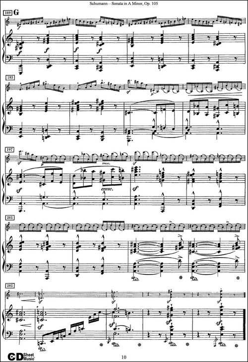 Violin-Sonata-in-A-minor-Op.105-小提琴+钢琴伴奏-提琴谱