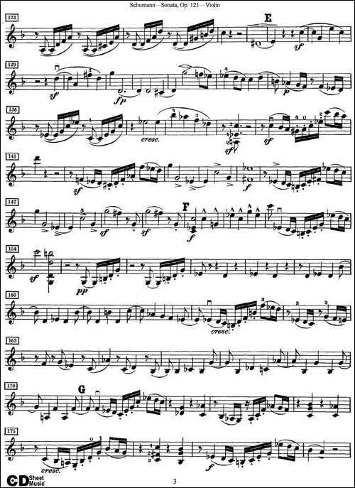 Violin-Sonata-Op.121-提琴谱