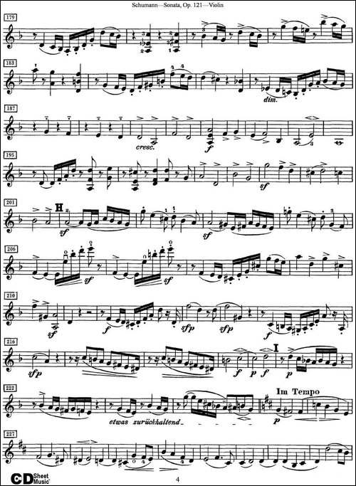 Violin-Sonata-Op.121-提琴谱