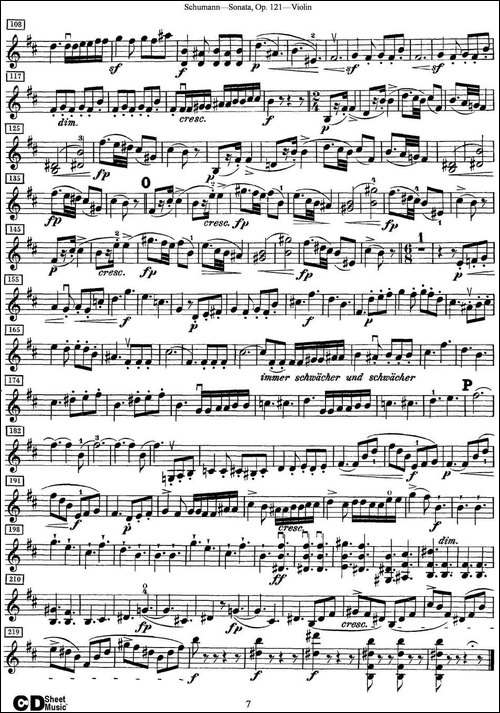 Violin-Sonata-Op.121-提琴谱