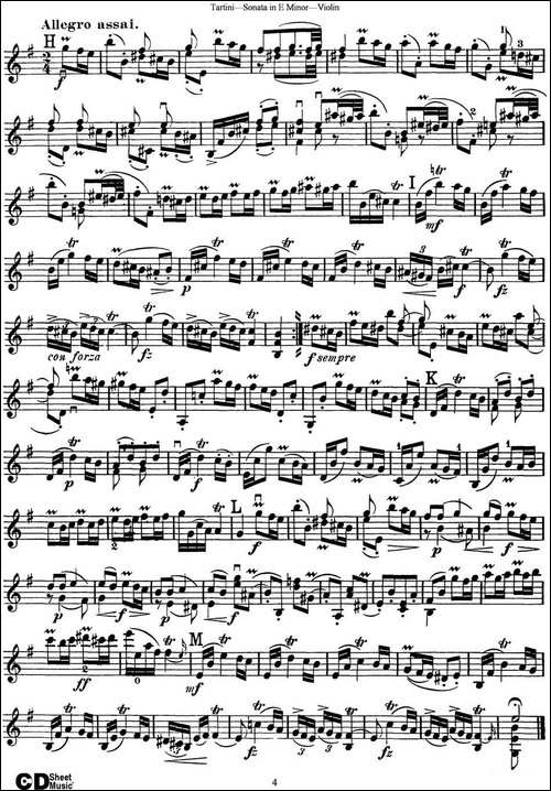Violin-Sonata-in-E-Minor-提琴谱