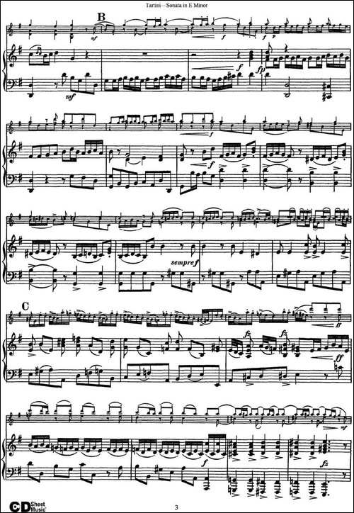 Violin-Sonata-in-E-Minor-小提琴+钢琴伴奏-提琴谱