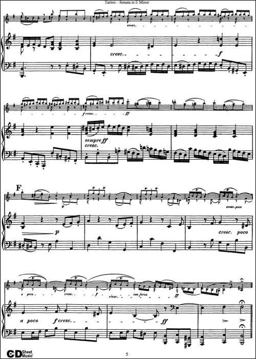 Violin-Sonata-in-E-Minor-小提琴+钢琴伴奏-提琴谱