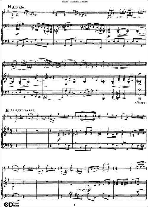 Violin-Sonata-in-E-Minor-小提琴+钢琴伴奏-提琴谱