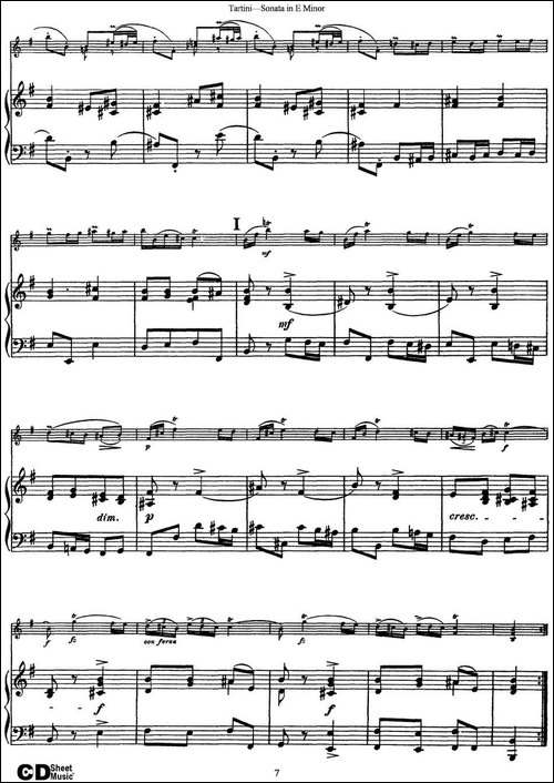Violin-Sonata-in-E-Minor-小提琴+钢琴伴奏-提琴谱