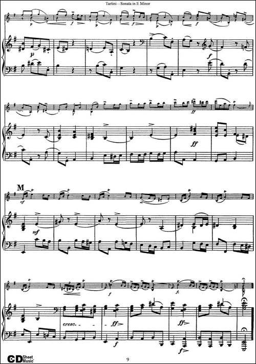 Violin-Sonata-in-E-Minor-小提琴+钢琴伴奏-提琴谱