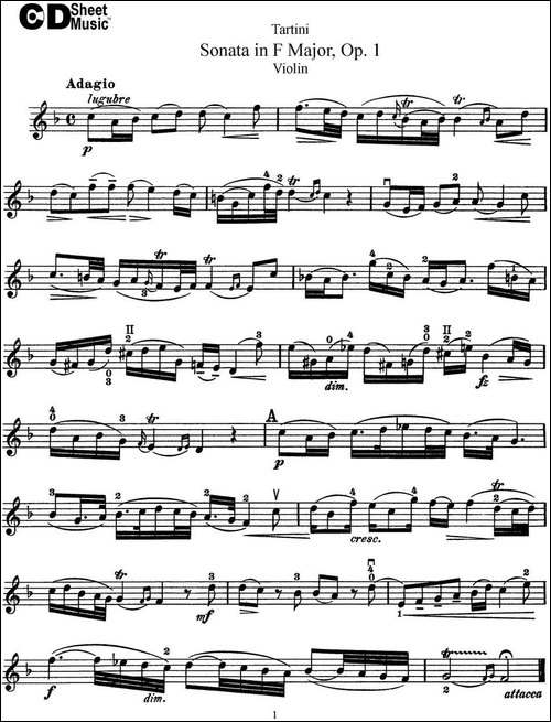Violin-Sonata-in-F-Major-Op.1-提琴谱