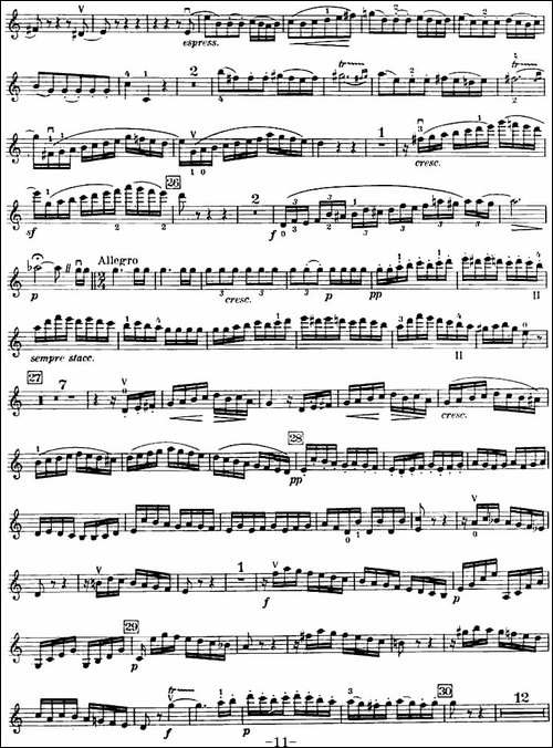 C大调小提琴协奏曲-Op.56-小提琴分谱-提琴谱