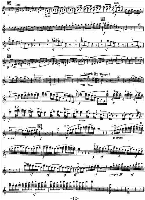C大调小提琴协奏曲-Op.56-小提琴分谱-提琴谱